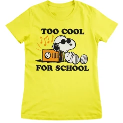 Snoopy - Too Cool For School Girly Tee