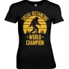 Social Distancing World Champion Girly Tee