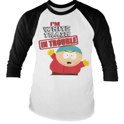 South Park - I'm White Trash In Trouble Baseball Long Sleeve Tee
