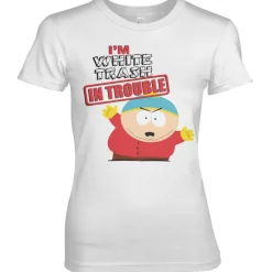 South Park - I'm White Trash In Trouble Girly Tee