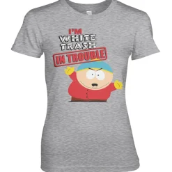 South Park - I'm White Trash In Trouble Girly Tee