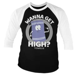South Park / Towelie - Wanna Get High Baseball 3/4 Sleeve Tee