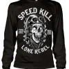Speed Kills - Lone Rebel Long Sleeve Tee