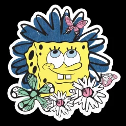 SpongeBob Squarepants Flower Sticker