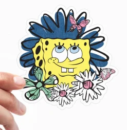 SpongeBob Squarepants Flower Sticker