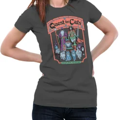 Steven Rhodes - Quest For Cats Girly Tee