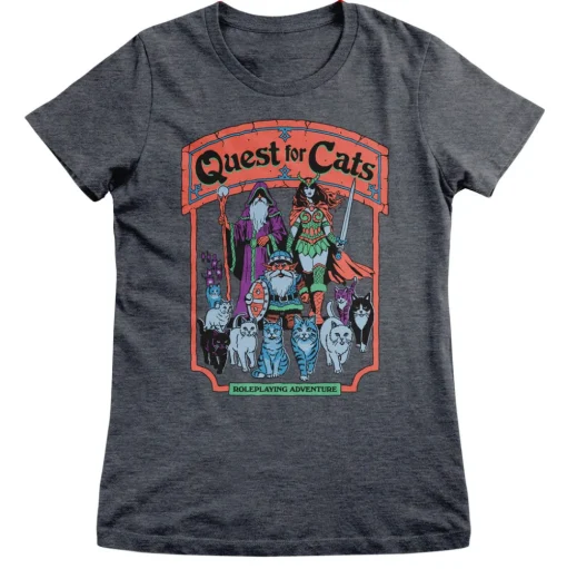 Steven Rhodes - Quest For Cats Girly Tee