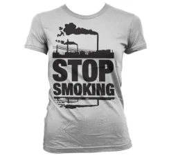 Stop Smoking Girly T-Shirt