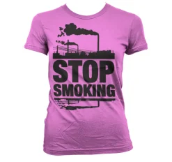 Stop Smoking Girly T-Shirt