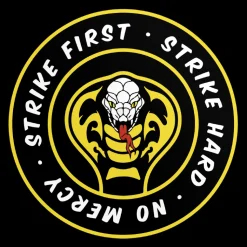 Strike First, Strike Hard, No Mercy Round Sticker