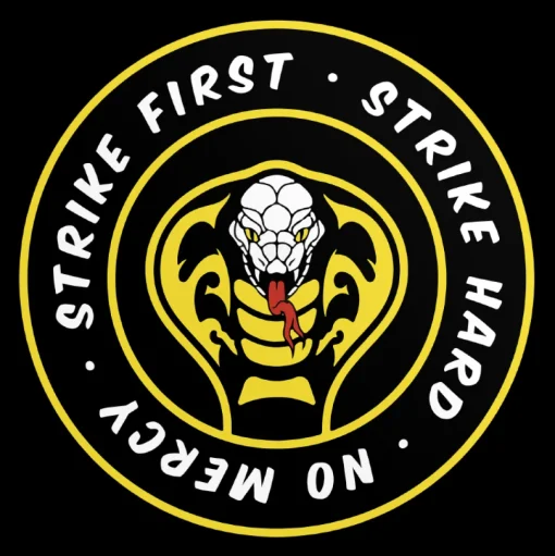 Strike First, Strike Hard, No Mercy Round Sticker