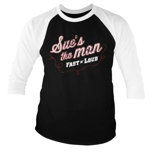 Sue's The Man Baseball 3/4 Sleeve Tee