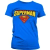 Superman Blockletter Logo Girly T-Shirt