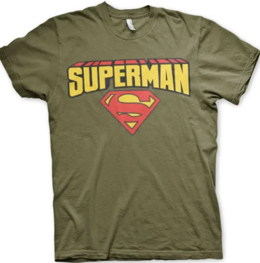 Superman Blockletter Logo T-Shirt
