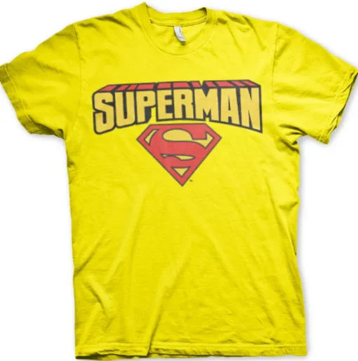 Superman Blockletter Logo T-Shirt