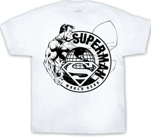 Superman World Hero Sketch T-Shirt