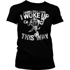 Tasmanian Devil - I Woke Up This Way Girly Tee