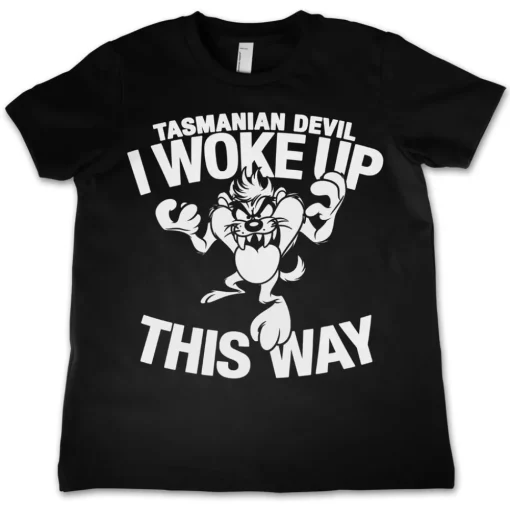 Tasmanian Devil - I Woke Up This Way Kids T-Shirt