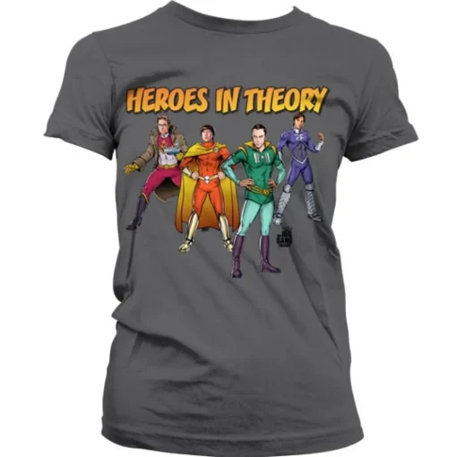 TBBT - Heroes In Theory Girly T-Shirt