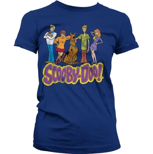 Team Scooby Doo Distressed Girly Tee