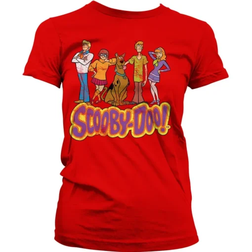 Team Scooby Doo Distressed Girly Tee
