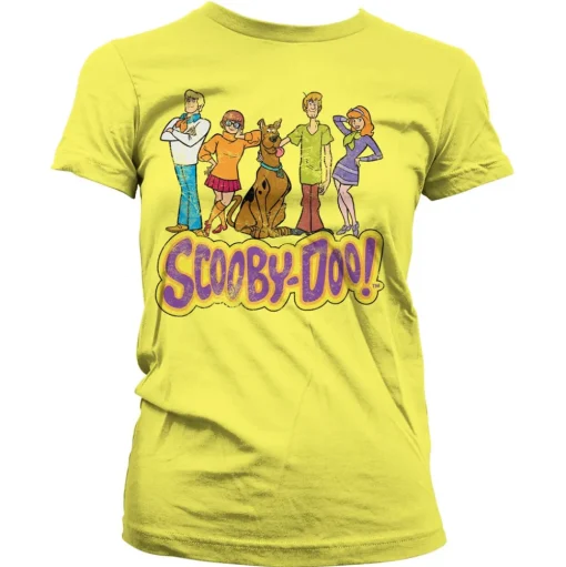 Team Scooby Doo Distressed Girly Tee