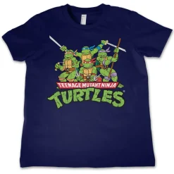 Teeange Mutant Ninja Turtles Distressed Group Kids T-Shirt