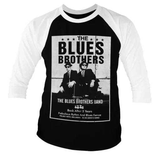 The Blues Brothers Poster Baseball 3/4 Sleeve