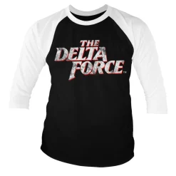 The Delta Force Washed Logo Baseball 3/4 Sleeve Tee
