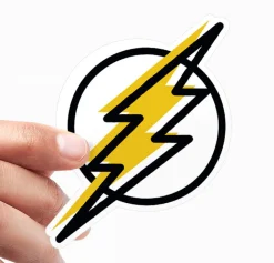 The Flash Doodle Logo Sticker
