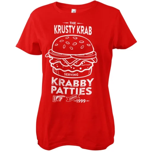 The Krusty Krab Serving Krabby Patties Girly Tee
