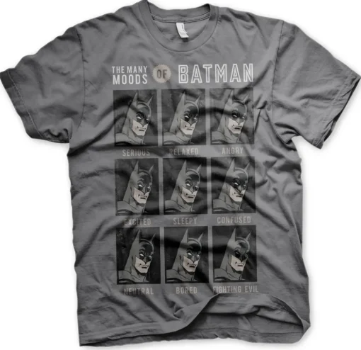 The Many Moods Of Batman T-Shirt