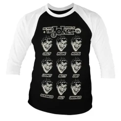 The Many Moods Of The Joker Baseball Long Sleeve Tee