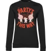 The Party's This Way Girly Sweatshirt