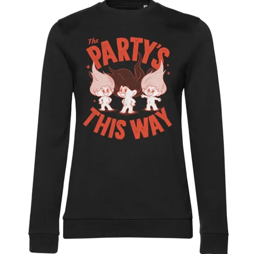 The Party's This Way Girly Sweatshirt