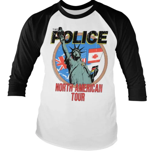 The Police - North American Tour Baseball Long Sleeve Tee