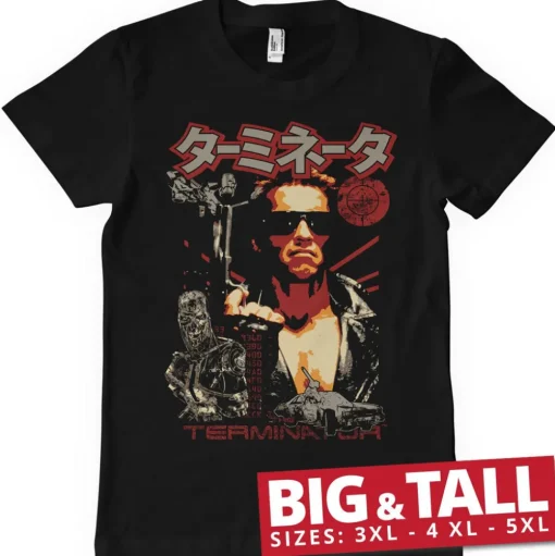 The Terminator Japanese Poster Big & Tall T-Shirt