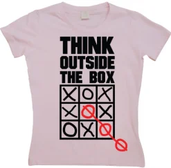 Think Outside The Box Girly T- shirt