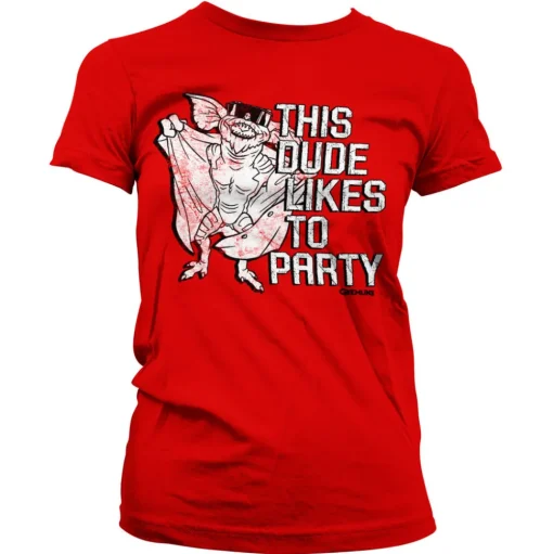This Dude Likes To Party Girly Tee