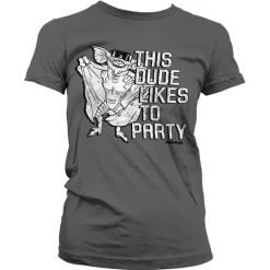 This Dude Likes To Party Girly Tee