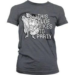 This Dude Likes To Party Girly Tee