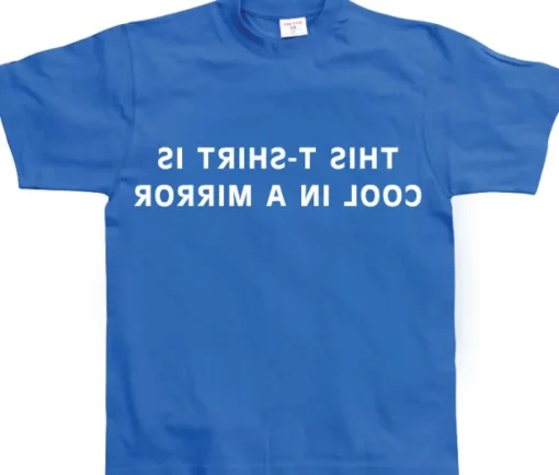 This T-shirt Looks Cool In A Mirror! T-Shirt