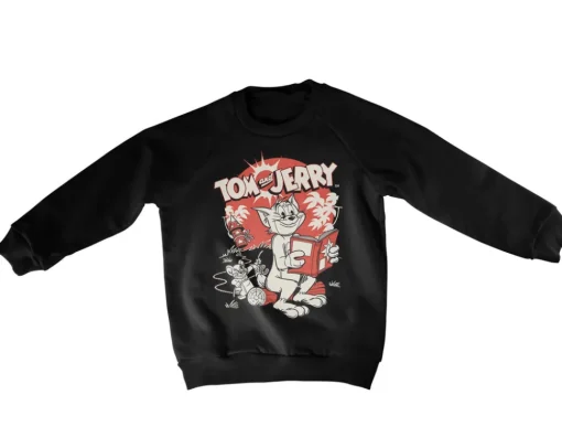 Tom & Jerry Vintage Comic Kids Sweatshirt