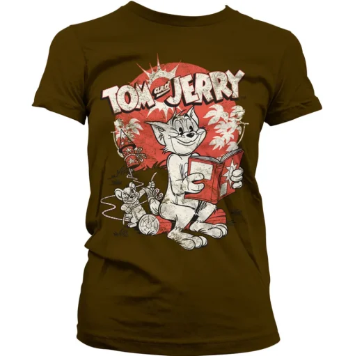 Tom & Jerry Vintage Comic Girly Tee