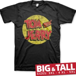 Tom & Jerry Washed Logo Big & Tall T-Shirt