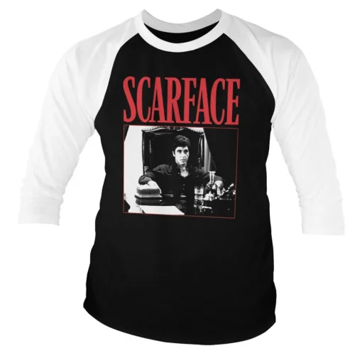 Tony Montana - The Power Baseball 3/4 Sleeve Tee