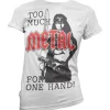 Too Much Metal For One Hand Girly Tee