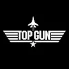 Top Gun BW Logo Sticker