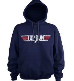 Top Gun Distressed Logo Hoodie