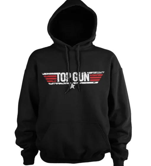 Top Gun Distressed Logo Hoodie